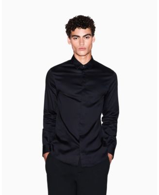 A|X Armani Exchange - Men's Night Lab Satin Woven Shirt