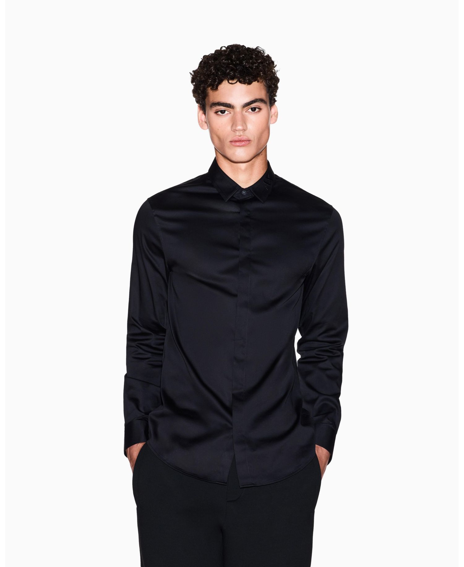 Men's Night Lab Satin Woven Shirt