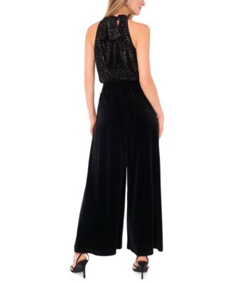 Women's Sequined Sleeveless Jumpsuit