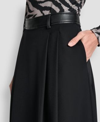 Women's Pleated Midi Skirt
