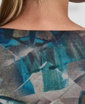 Women's Drape Neck Short Sleeve Top