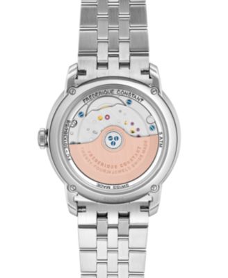 Men's Classics Automatic Silver-Tone Bracelet Watch, 38.5mm