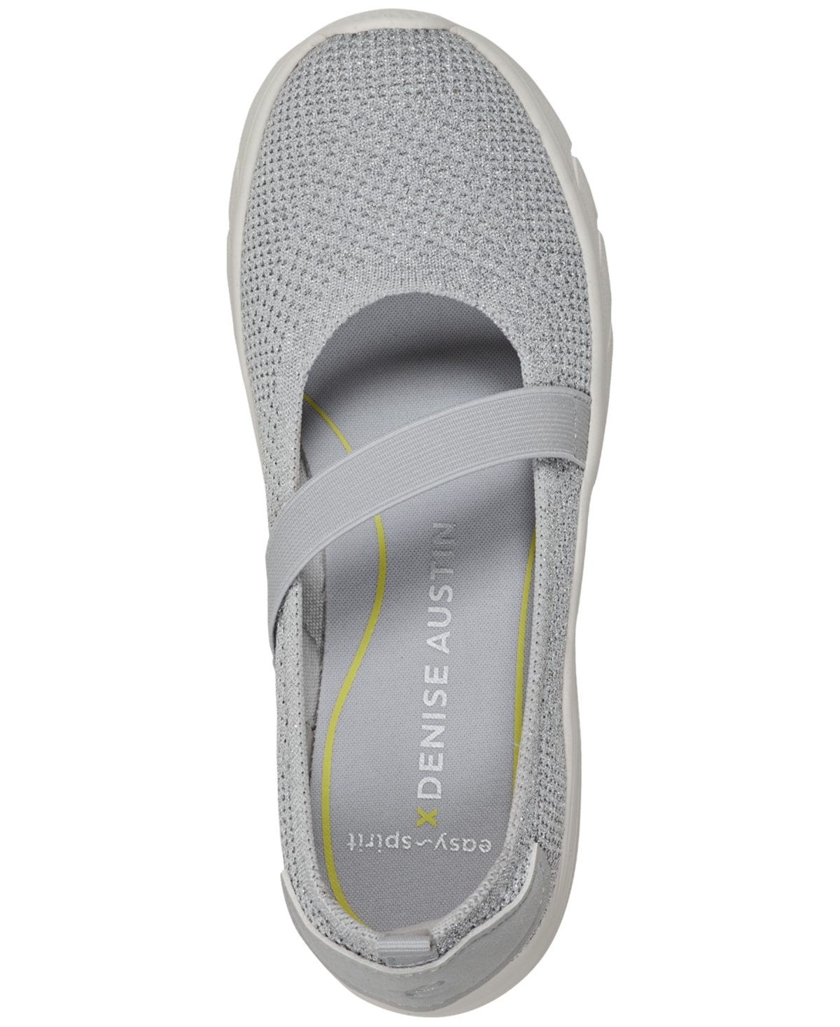 Easy Spirit X Denise Austin Varun Knit Mary Jane Sneaker In Gray