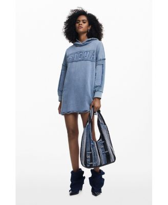 Women's Medium oval denim patch bag