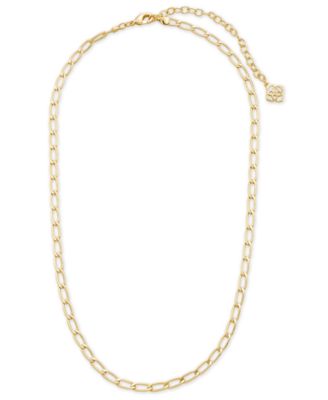 14k Gold Plated Over Brass Merrick Chain Necklace
