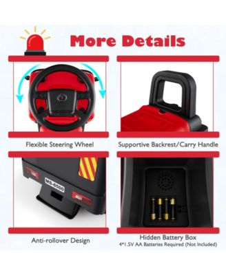 Kids Ride On Push Car Licensed SCANIA Truck Toy with Steering Wheel and Music