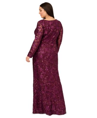 Plus Size Sequin Stretch Mermaid Gown