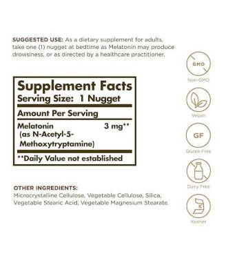 Melatonin, 3 mg, 120 Nuggets