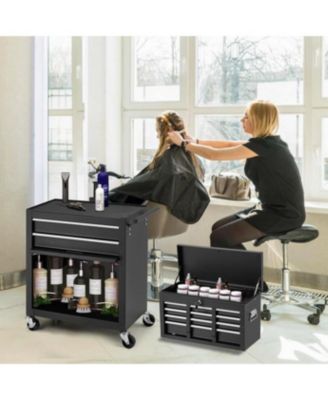 Rolling Tool Chest with Wheels and  8 Drawers, Detachable Metal Tool Box with Drawers