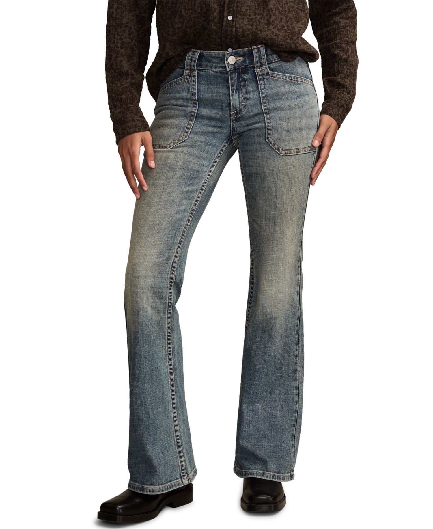 Women's Low Rise Flare Jeans
