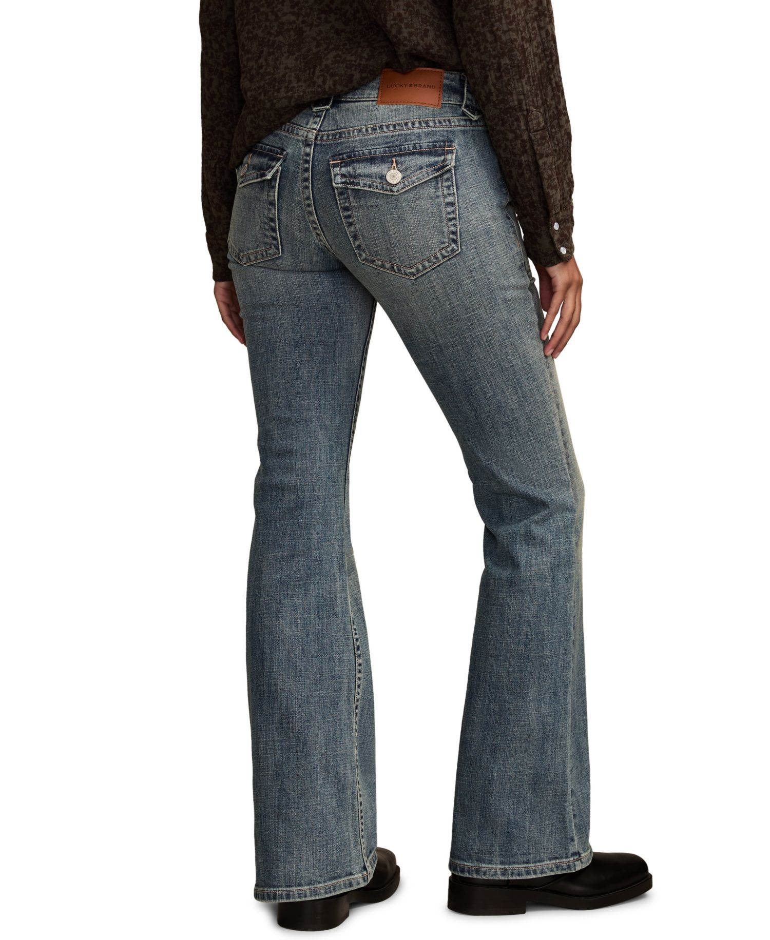 Women's Low Rise Flare Jeans