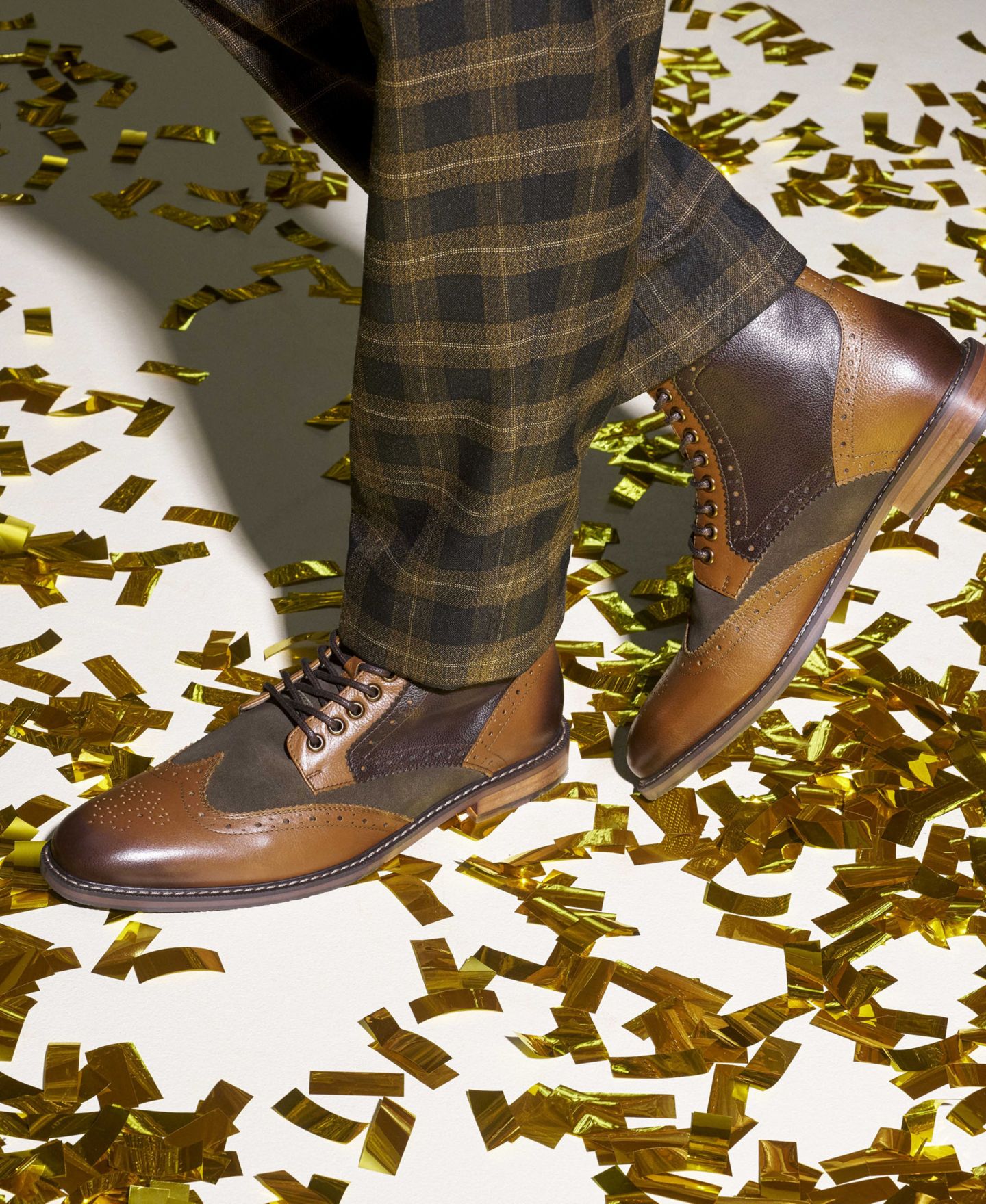 Мужские ботинки Stacy Adams Finnegan Wingtip Lace, цвет: Оливковый разноцветный — фото 10