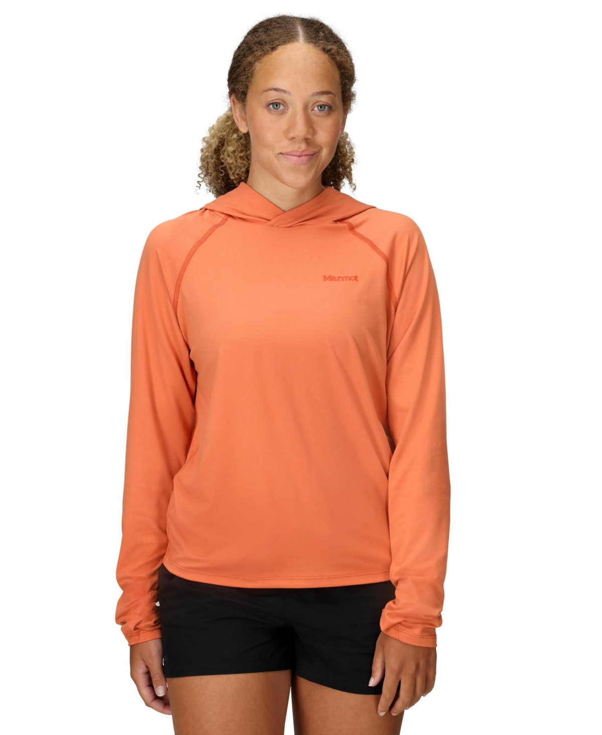 Marmot Women's Wind Ridge Raglan Sleeve Hoodie In Orange