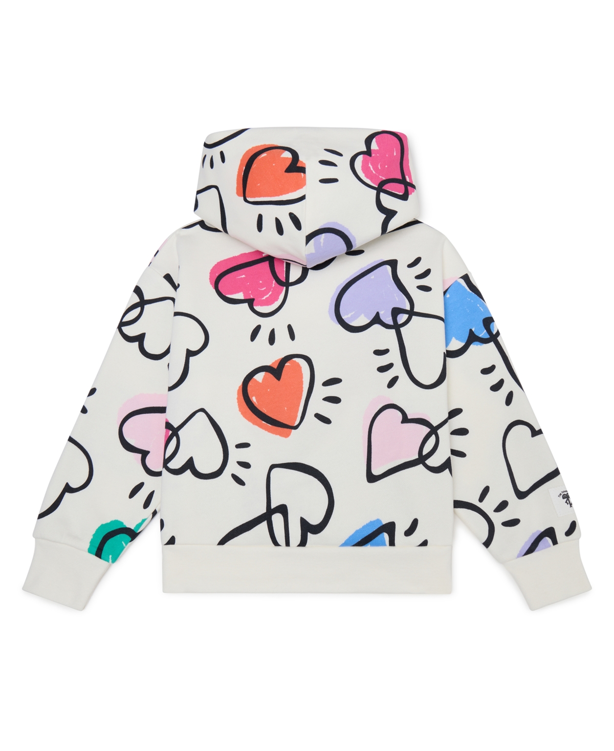 Color Lab Unisex 2t-6x Pull-on Printed Long Sleeve Hoodie In White