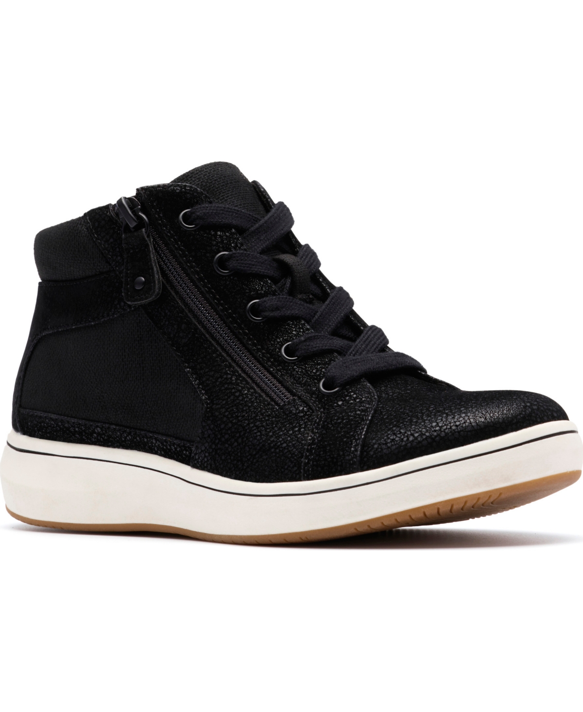 Clarks Women's Breezesky Rae Lace-up Sneaker In Black