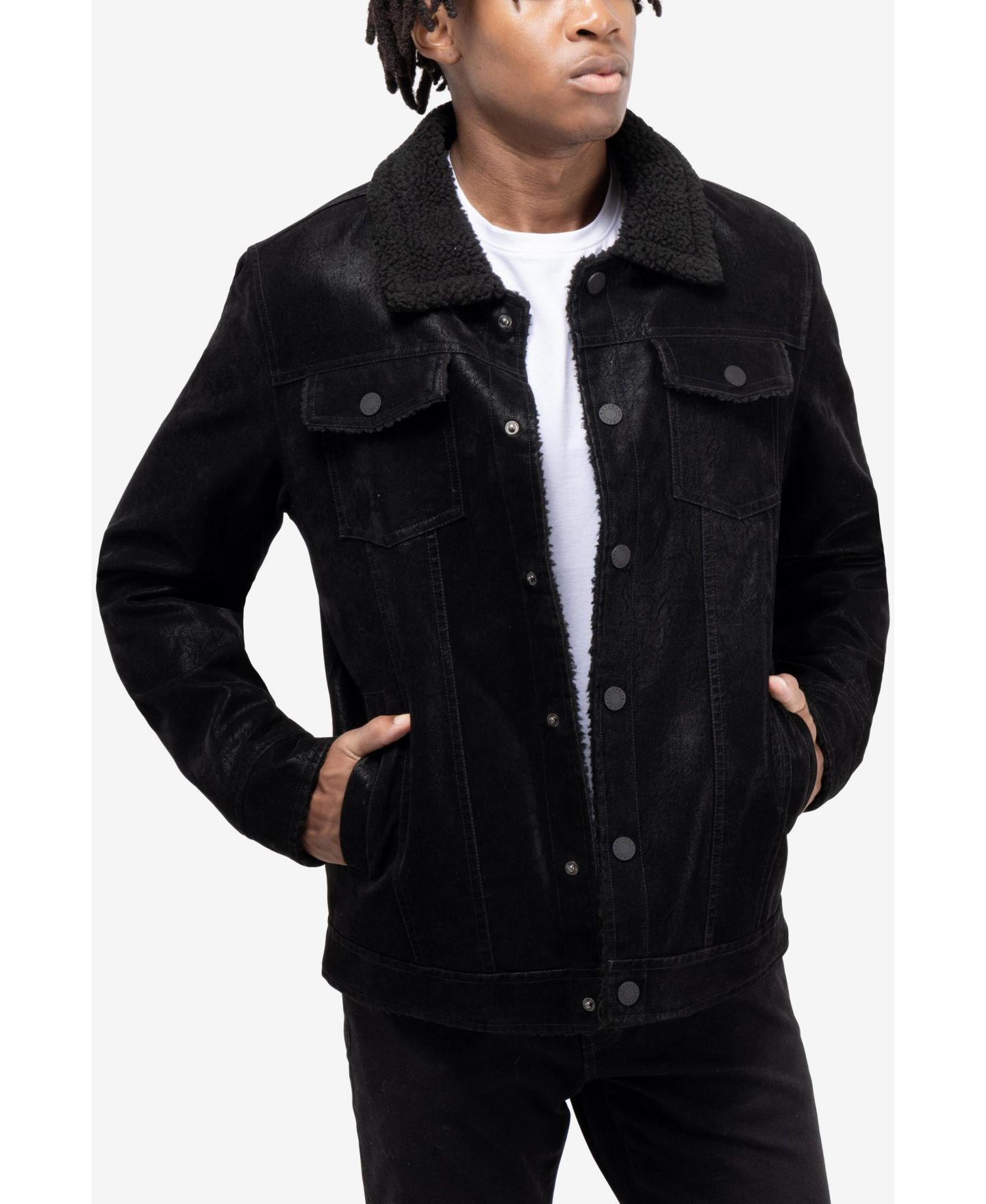 Мужская куртка XRAY Faux Suede Ranger, цвет: Чёрный — фото 4