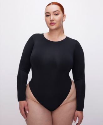Women's Sculpting Crew Neck Bodysuit Top, Regular & Plus Size