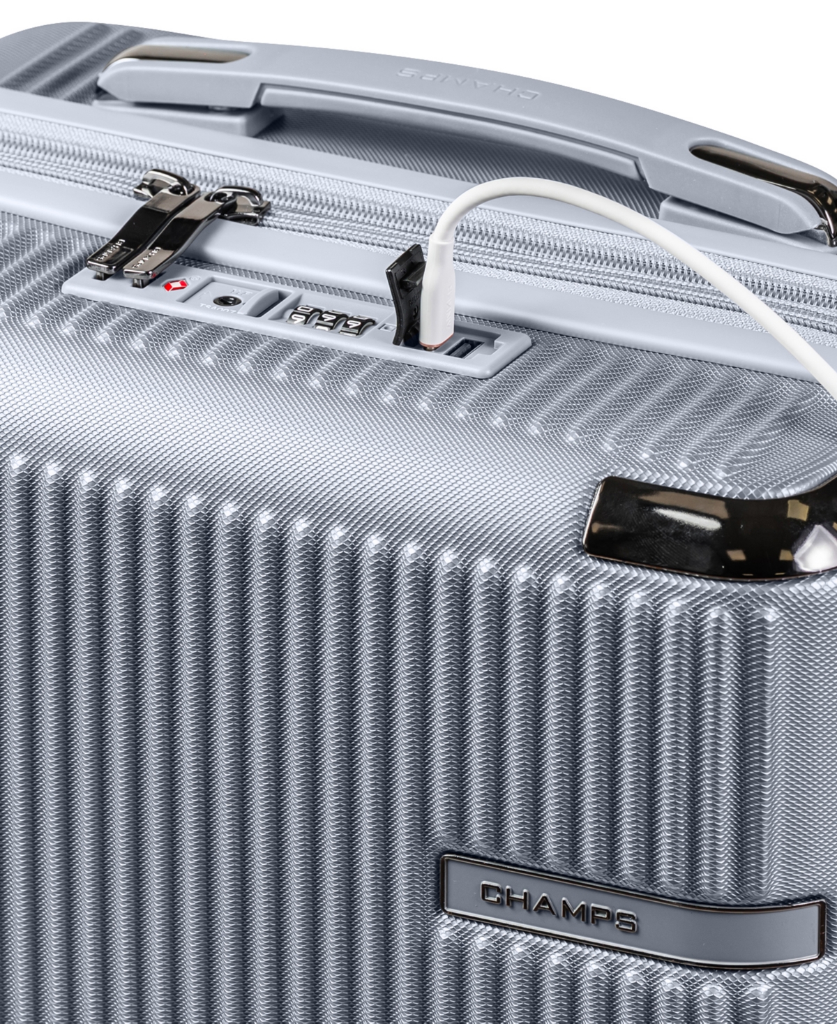 Champs Legacy Collection 3-pc. Hardside Luggage Set In Silver