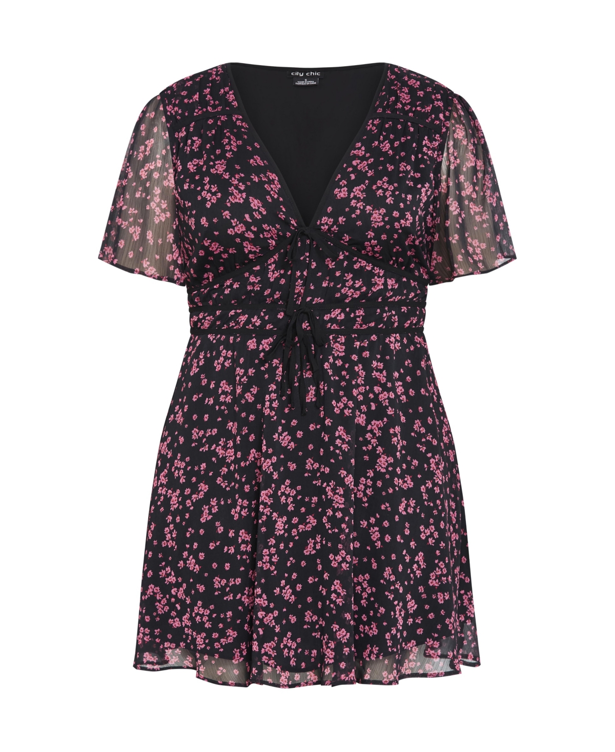 City Chic Women's Carrie Print Dress