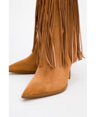 Gueras Fringe Pointed Toe Boot (Women)