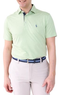 Men's Melange Mesh Performance Polo