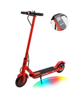 8.5 Inch Foldable Electric Scooter with 350W Motor, 22-Mile Range & Dual Brakes | Colorful LED Lights for a Stylish Night Ride