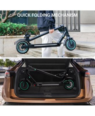8.5 Inch Foldable Electric Scooter with 350W Motor, 22-Mile Range & Dual Brakes | Colorful LED Lights for a Stylish Night Ride