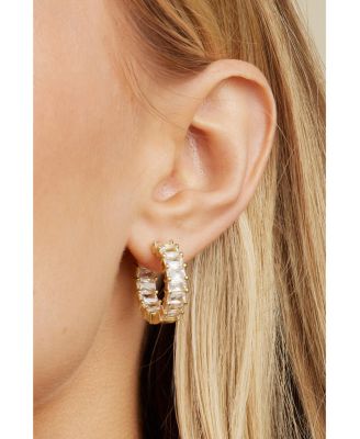 Taryn Crystal Hoops