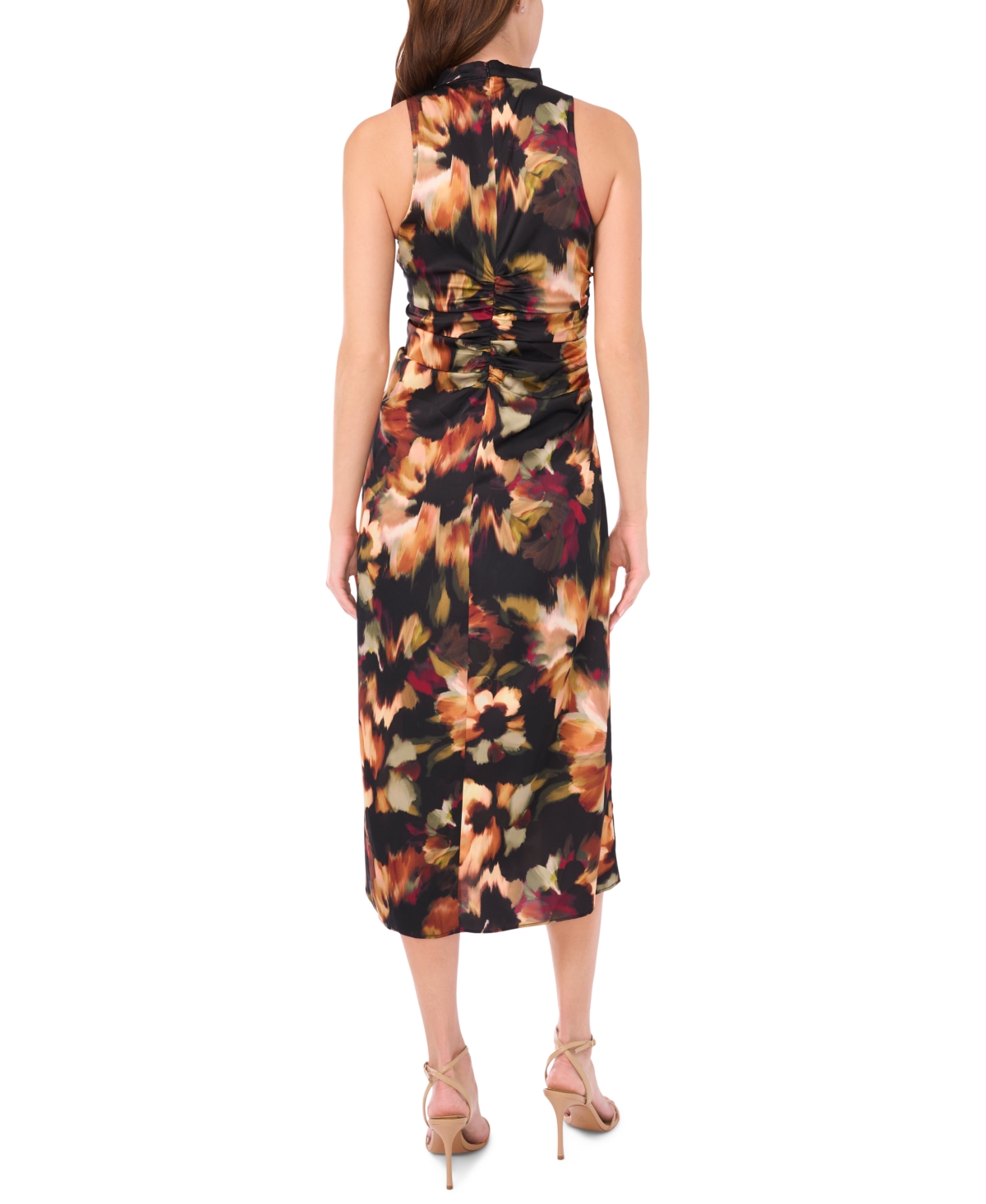 Parker Women's Mock Neck Side Ruched Dress