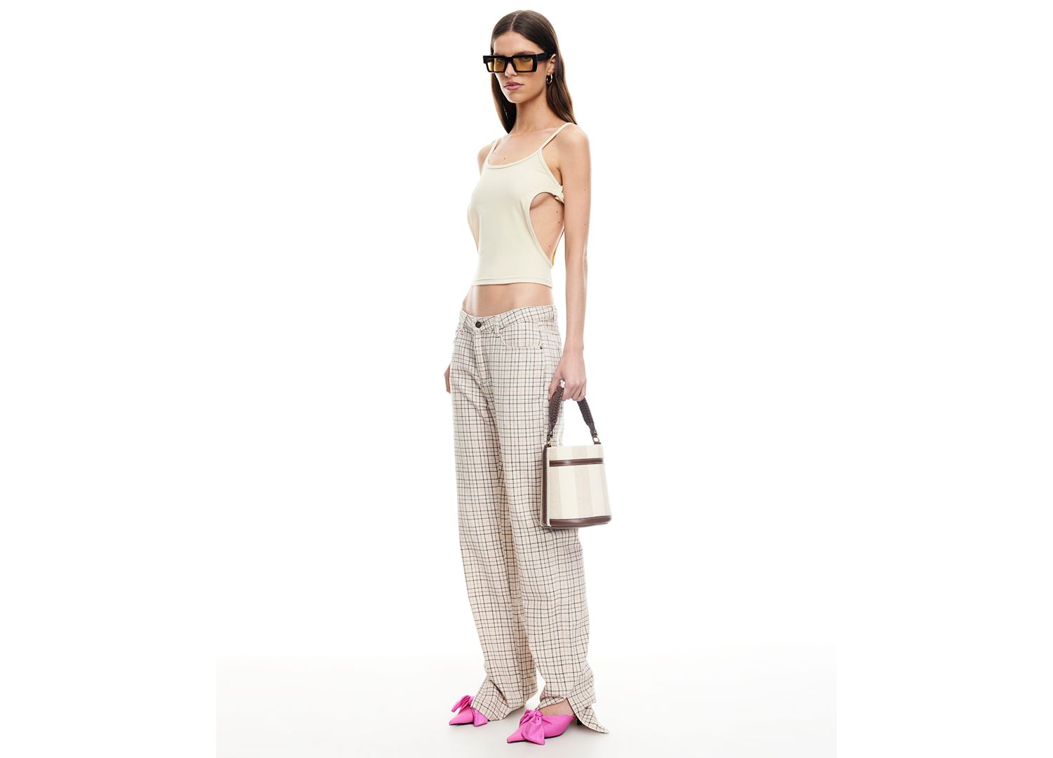 Women's Alabama Checked Detail Jeans