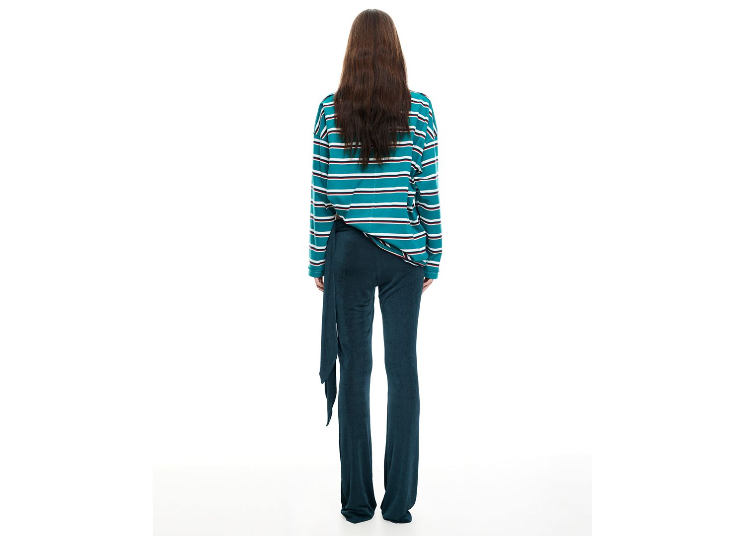Women's Butterfly Tie Mid Rise Pants