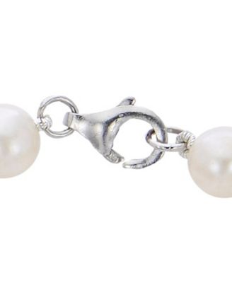 Cultured Freshwater Pearl (7-8mm) with Brilliance Beads Necklace in Sterling Silver