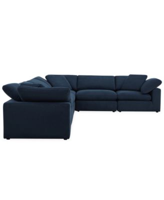 Fog 6-Pc. Fabric L-Sectional Sofa Set
