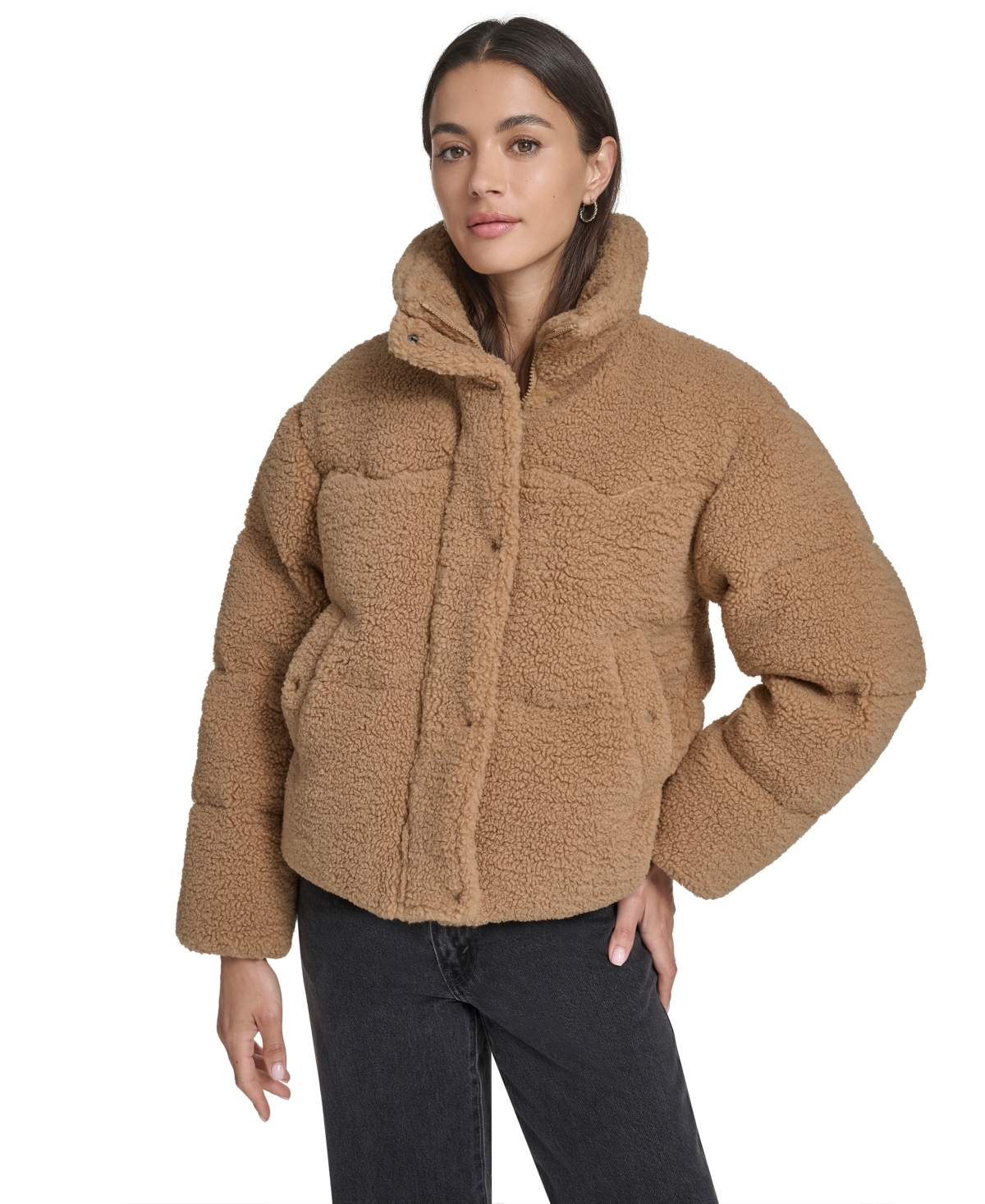 Levi's Women's Regular Sherpa Western Puffer Jacket