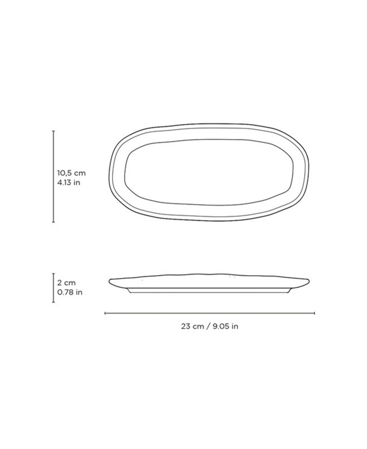 Porto Brasil Medium Shallow 9" Oval Platters, Set Of 4 In Green