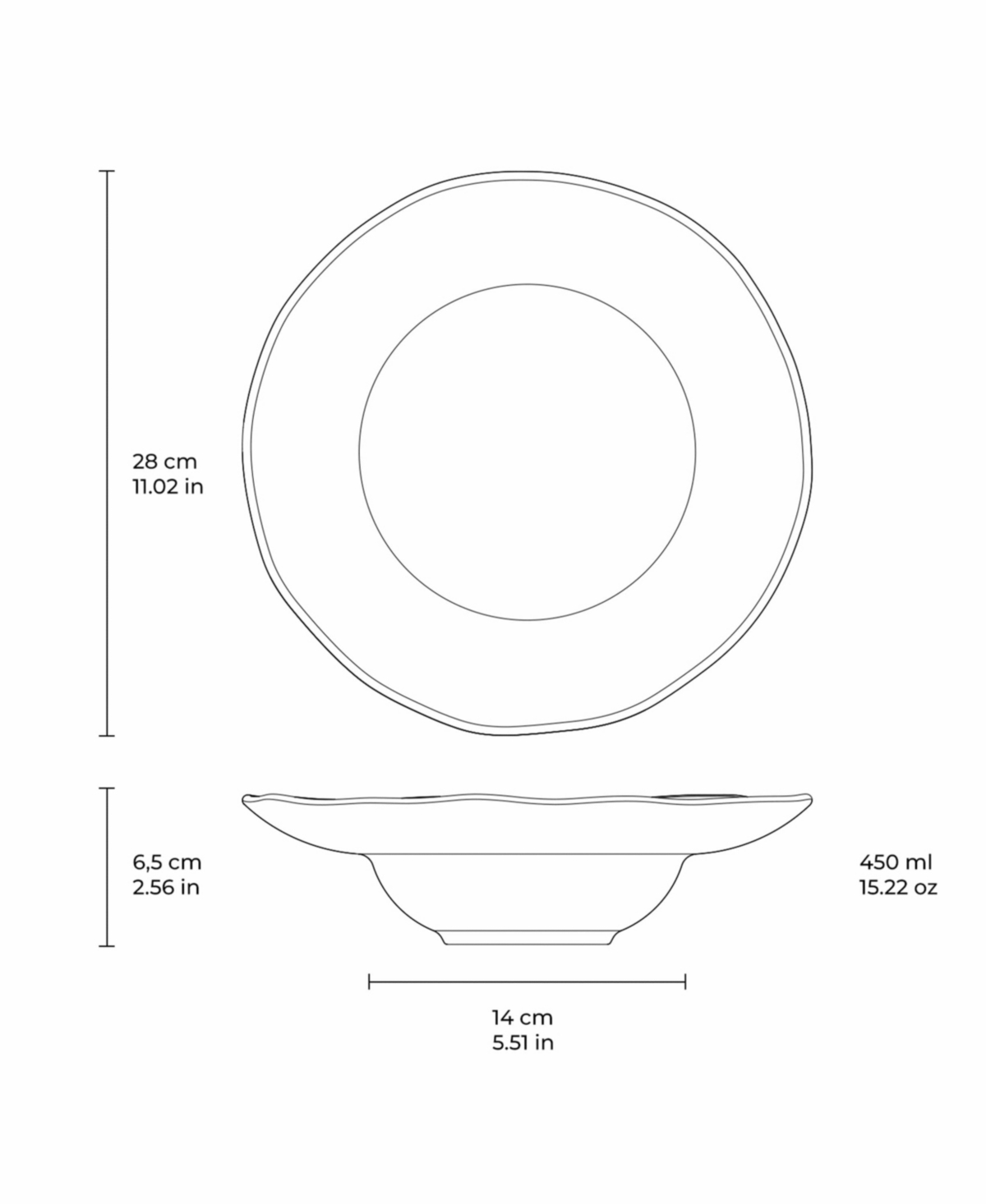 Porto Brasil 11.02" Stoneware Deep Rim Plates, Set Of 4 In Blue