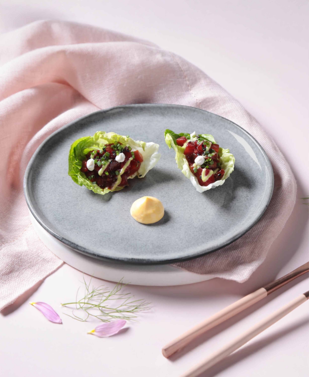 Porto Brasil Stoneware Dessert Plates, Set Of 6 In Gray