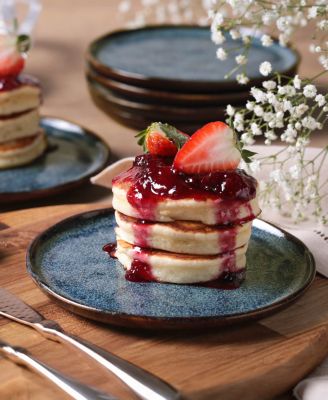 Stoneware Bread Plates, Set of 6