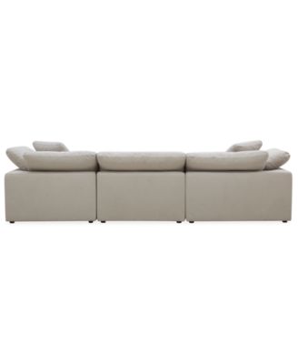 Fog 3-Pc. Fabric Chaise Sectional Sofa Set