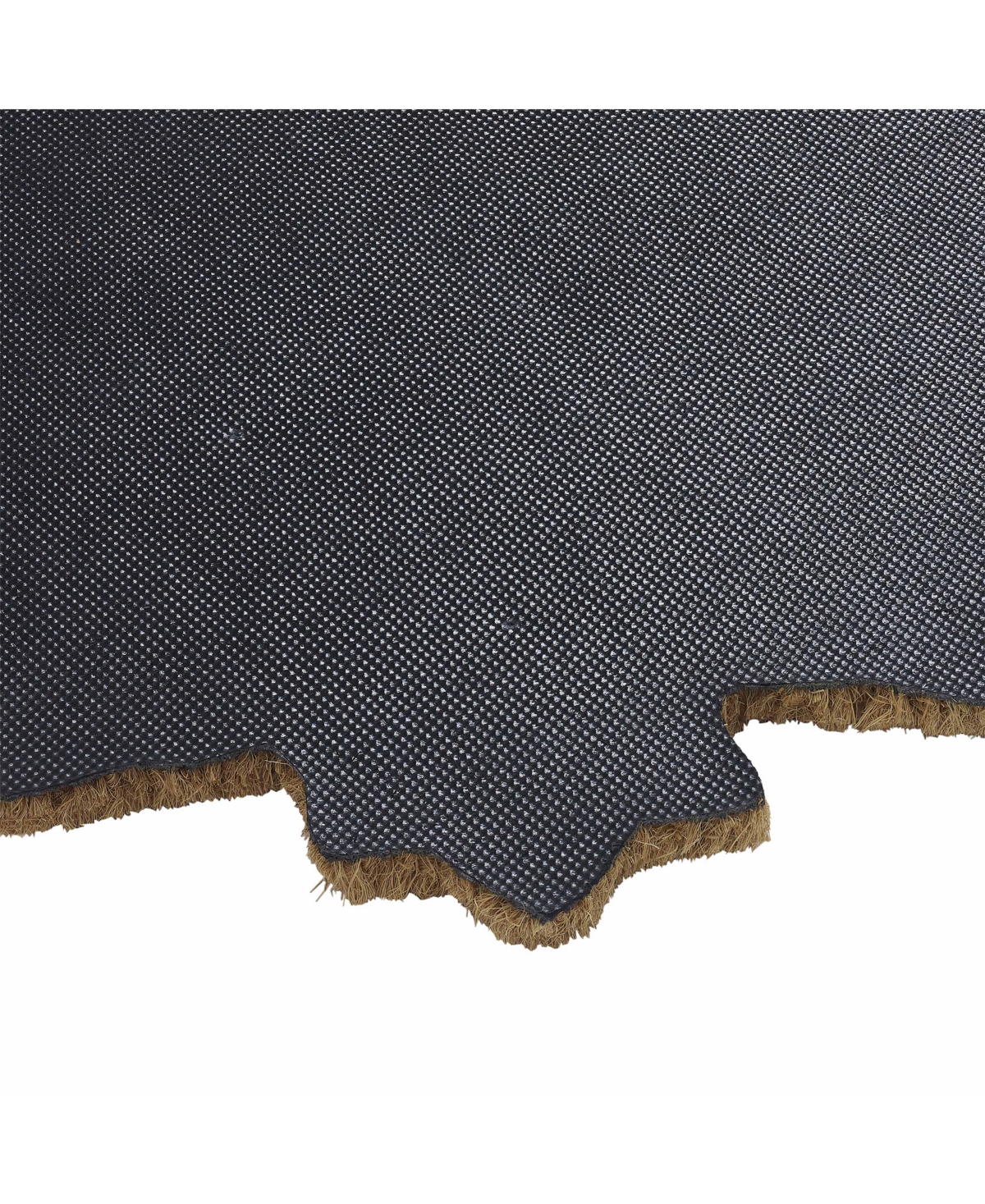 Vcny Home Welcome Leaf Outdoor Coir Doormat, 18" X 30" In Brown