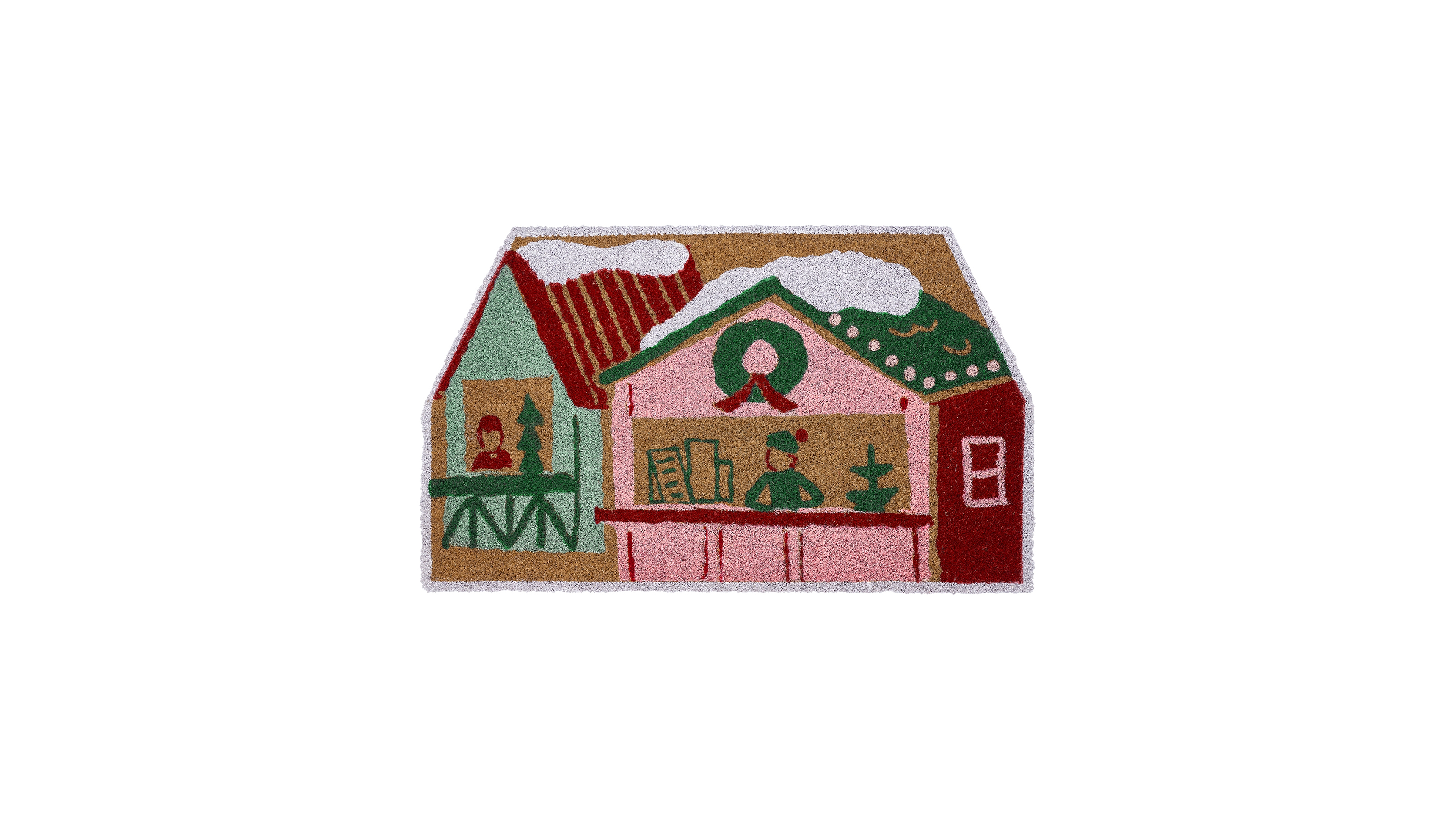 Hallmark House Holiday Outdoor Coir Doormat, 18" x 30"