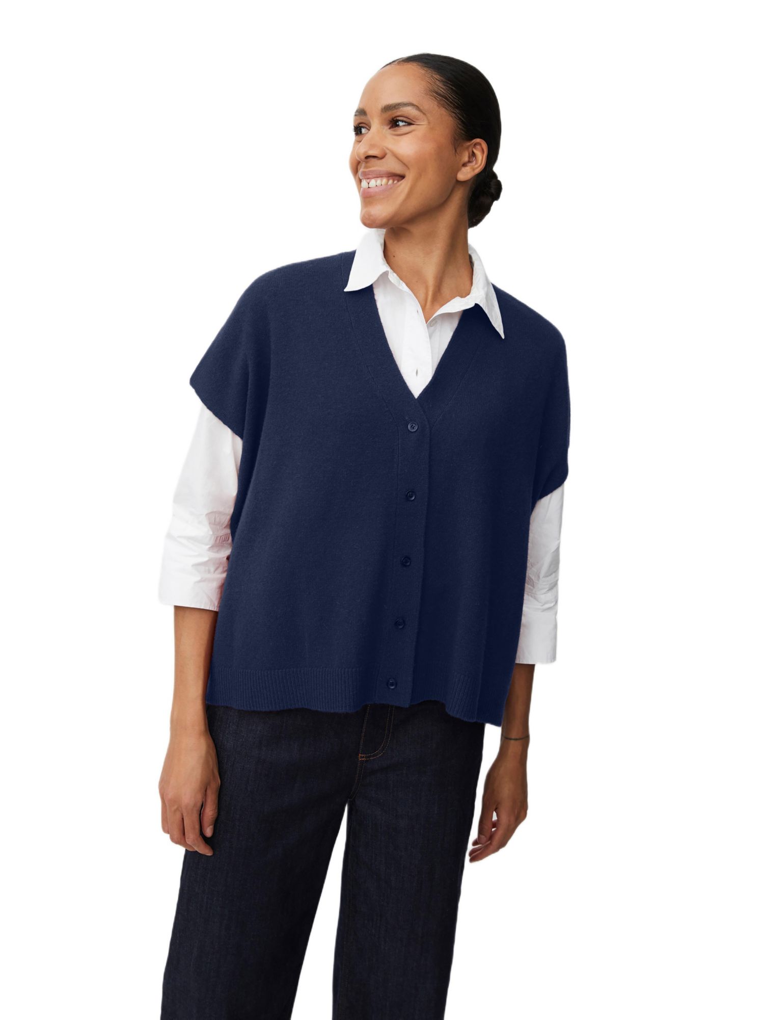 Women's MaLucanne Short Sleeve V-Neck Cardigan