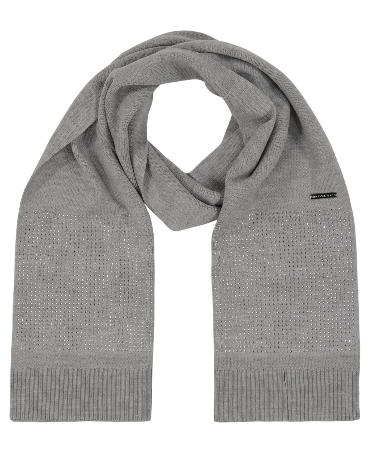Michael Kors Michael  Women's Crystal Stripe Scarf In Gray
