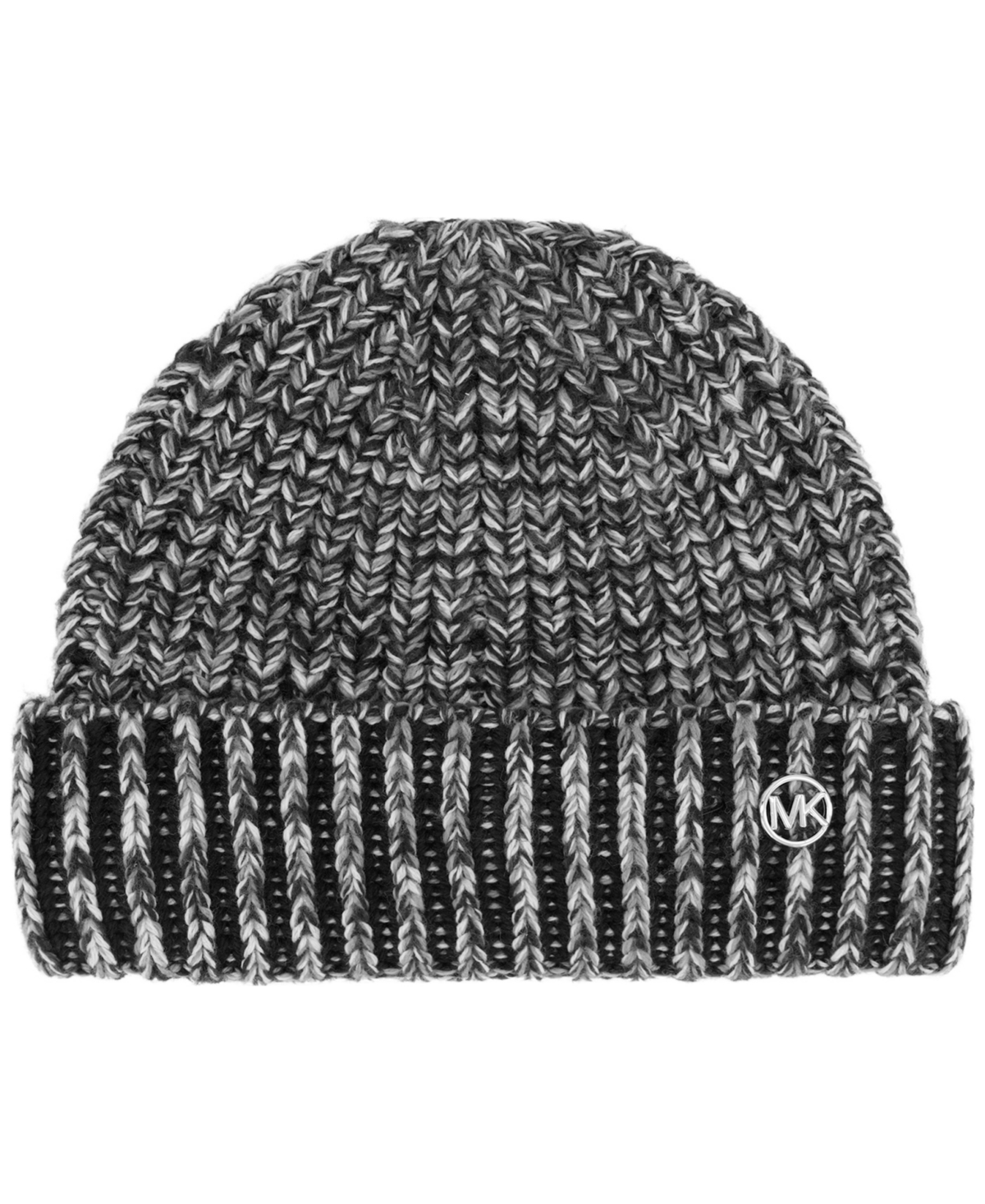 Michael Kors Michael  Women's Plaited Marl Cuff Beanie In Gray