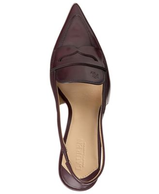 Women's Khloe Leather Slingback Loafer Pumps