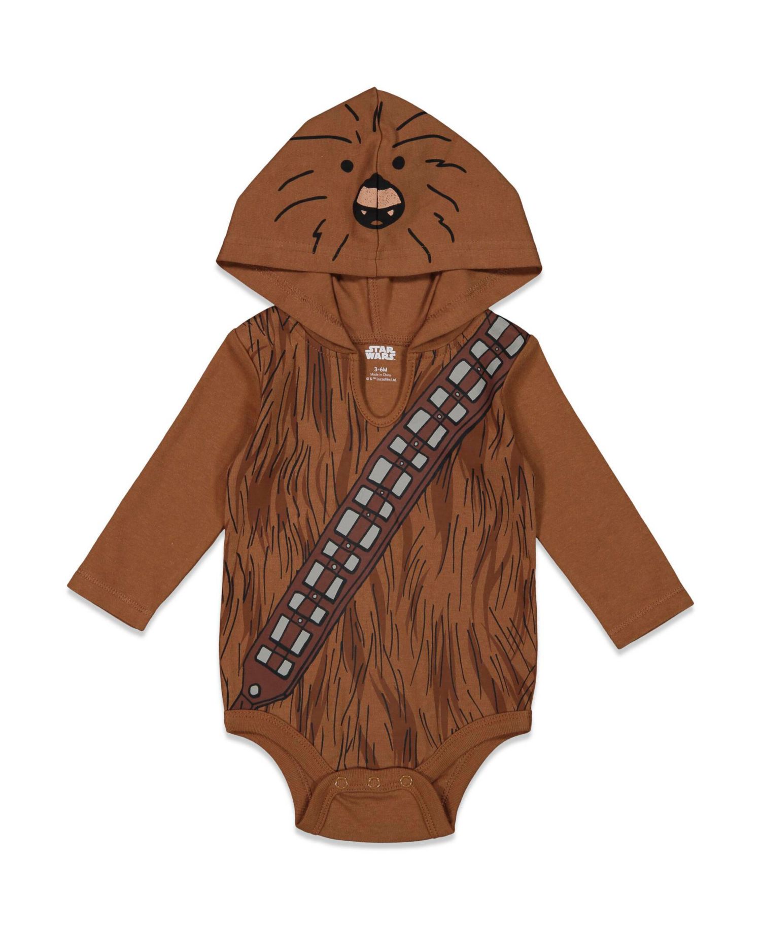 Baby Boys Darth Vader R2-D2 Chewbacca 3 Pack Bodysuits