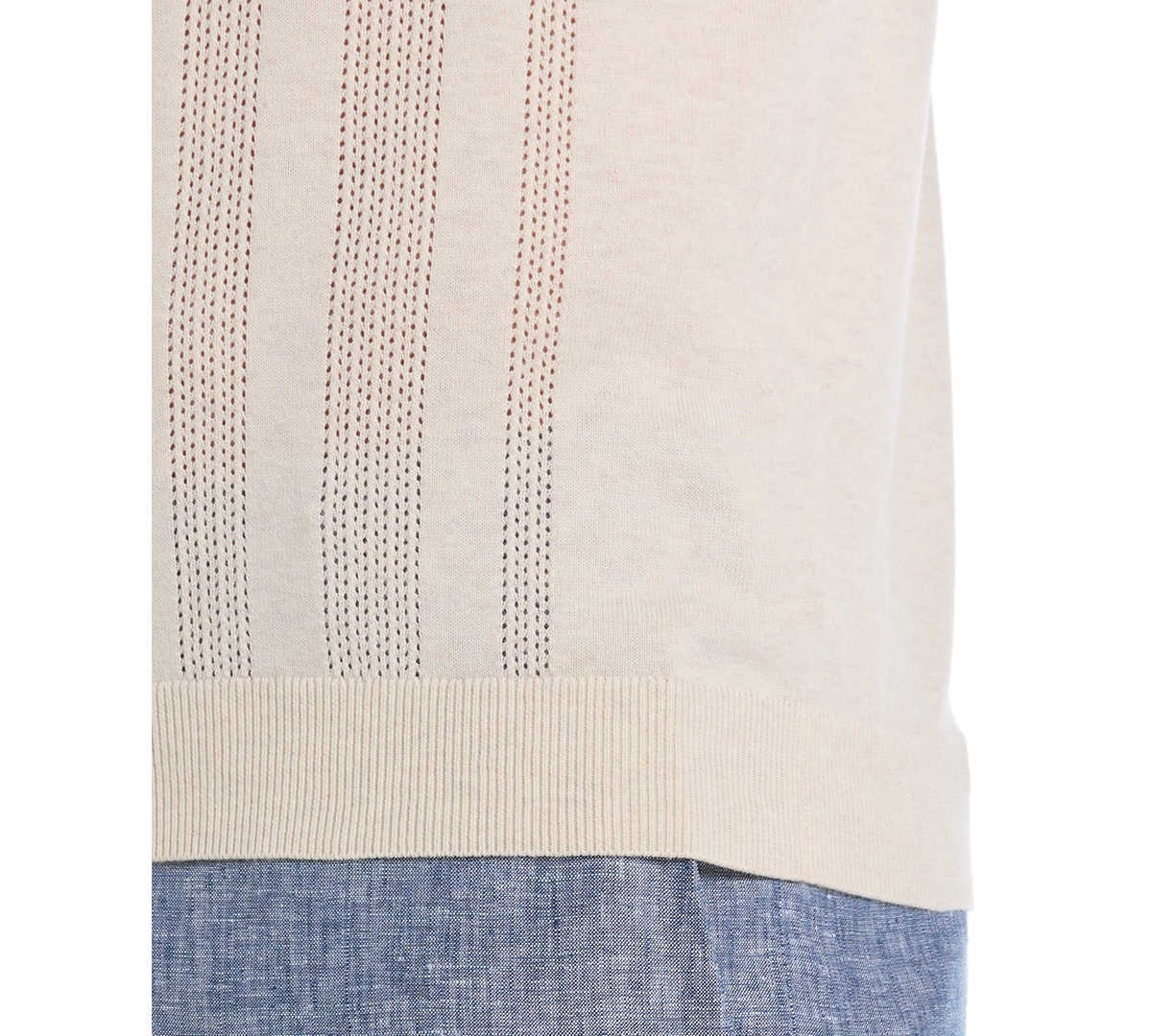 Cubavera Men's Long Sleeves Sweater Polo Shirt