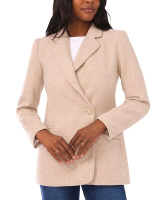 Women's Herringbone Long Sleeve Blazer