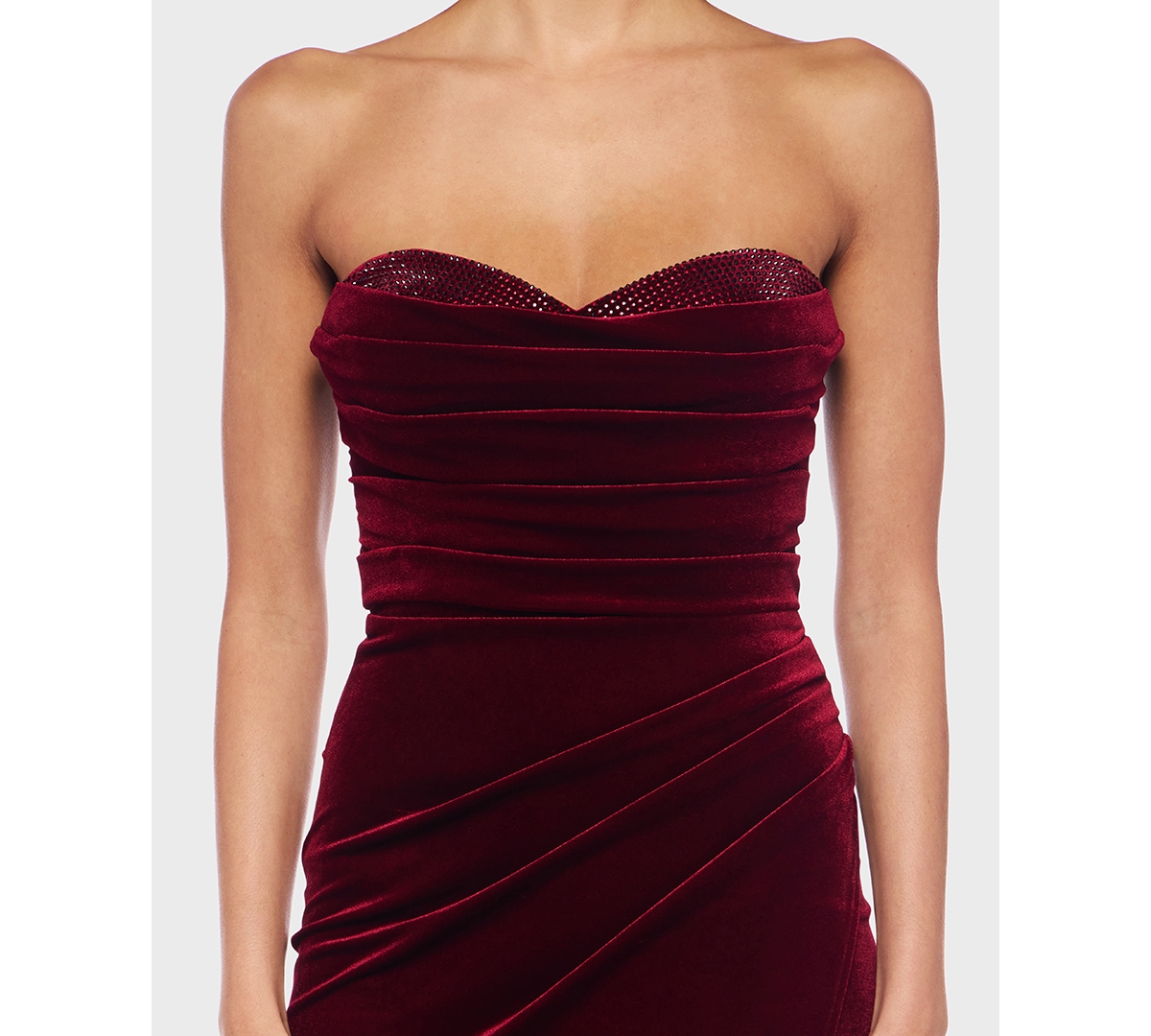 Alex & Sophia Junior's Strapless Sweetheart Neck Dress