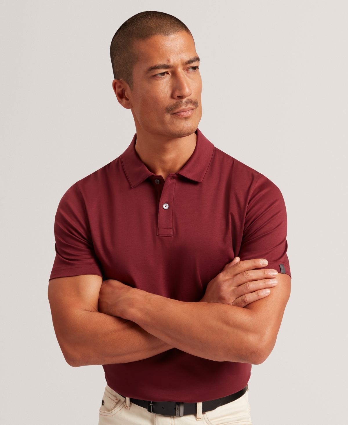 Ted Baker Men's Regular Fit Soft Touch Polo Shirt In Burgundy